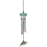 Dolphin wind chime close-up