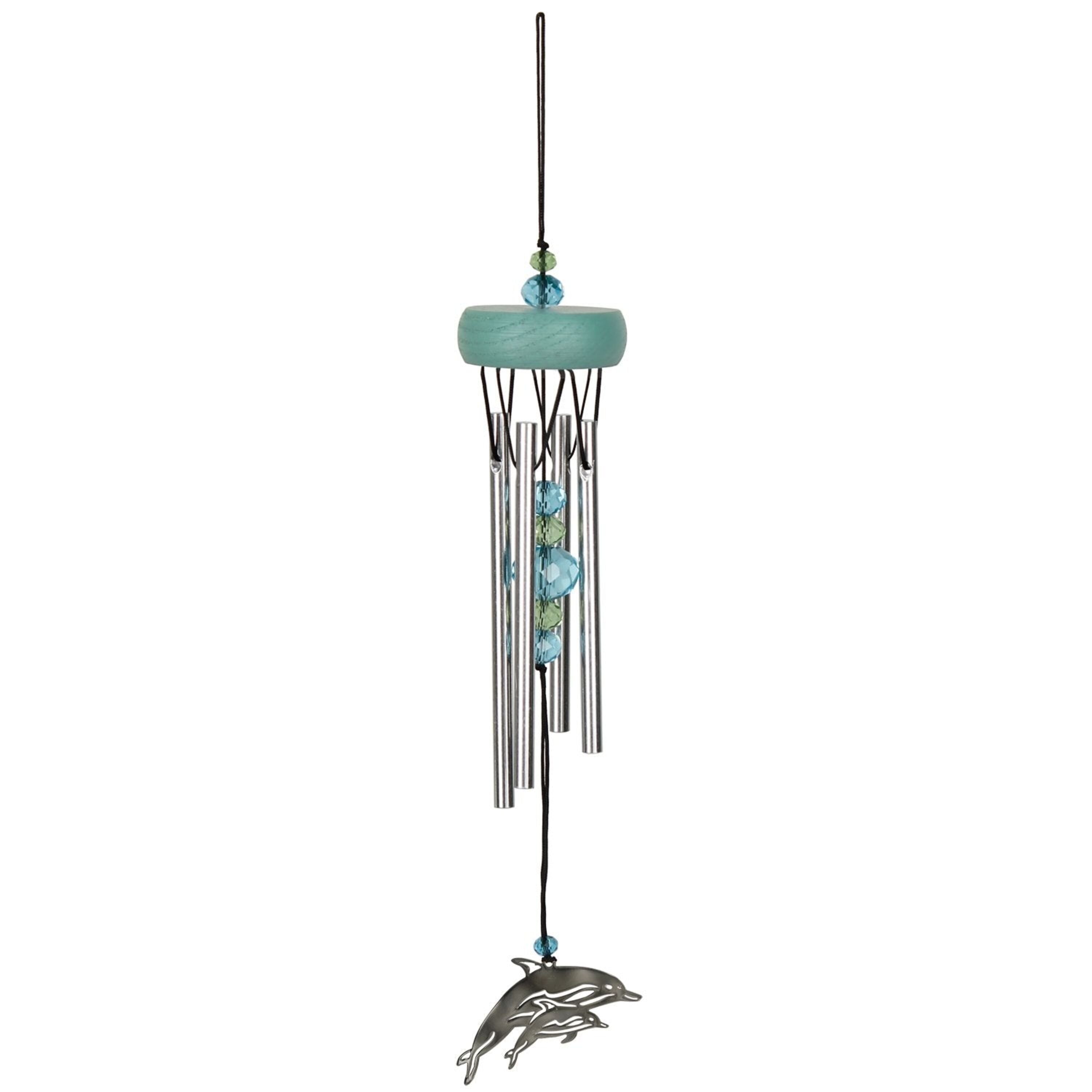 Dolphin wind chime close-up
