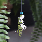 Mermaid wind chime hanging