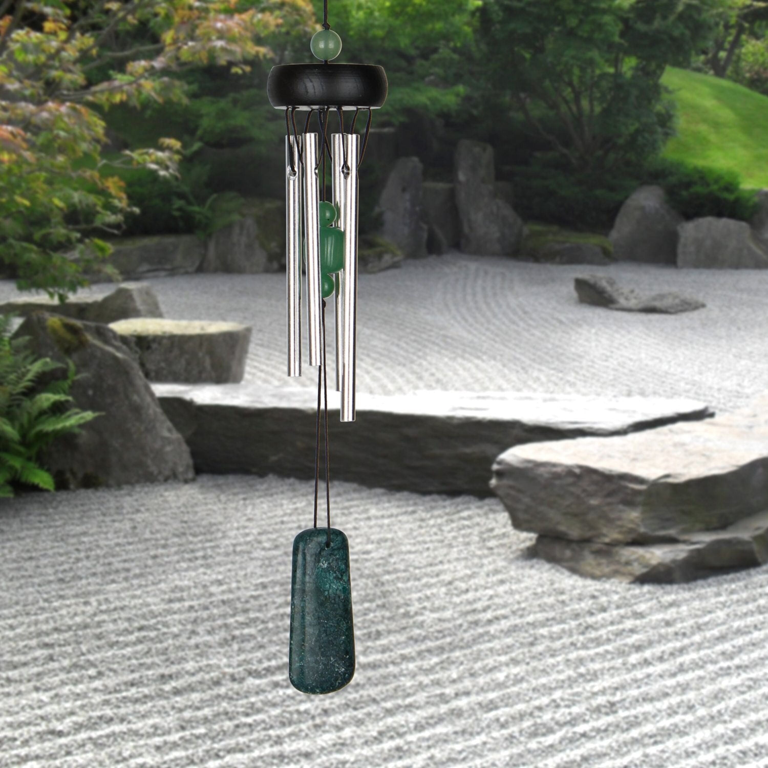 Jade precious stones wind chime