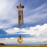 Tiger's eye wind chime close-up