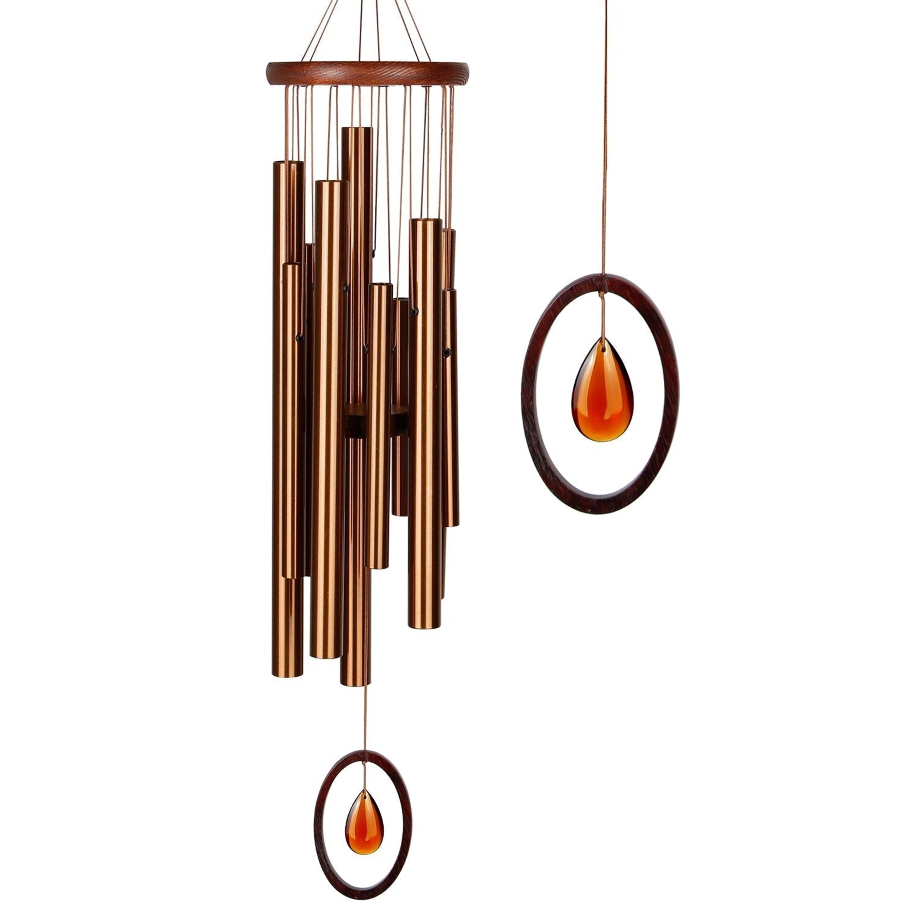 Large bronze Crystal Silence wind chime