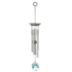 Small turquoise Serenity Tree wind chime