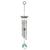 Small turquoise Serenity Tree wind chime