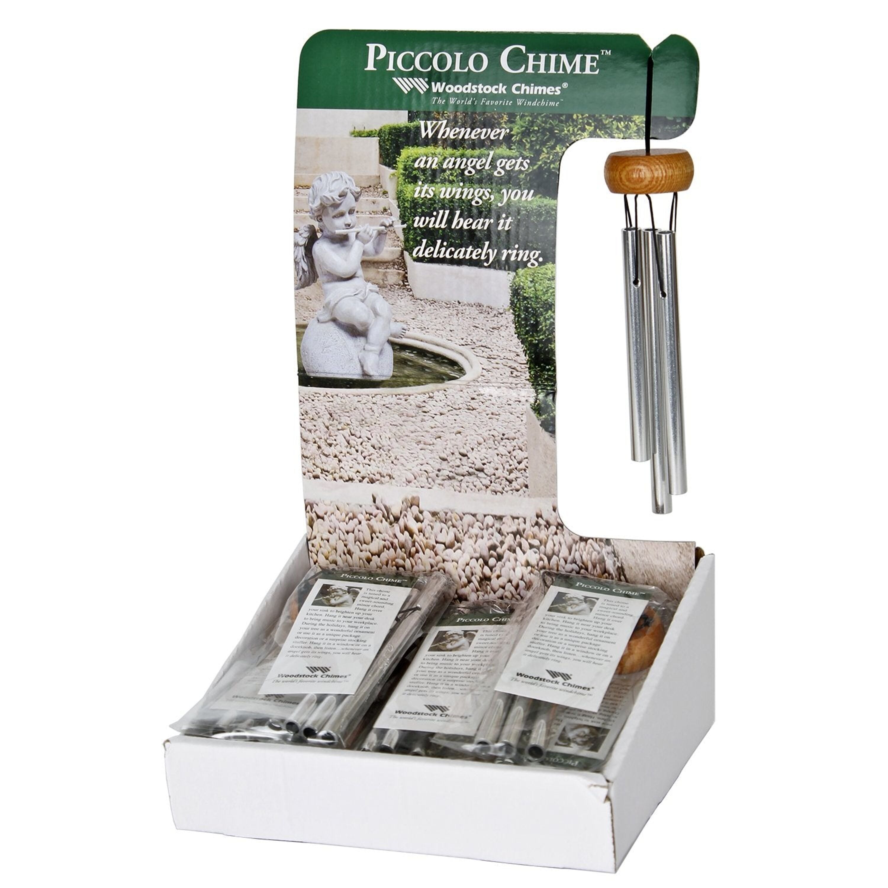 Piccolo wind chimes in counter display