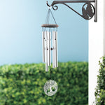 Mirror tree of life wind chime, detail