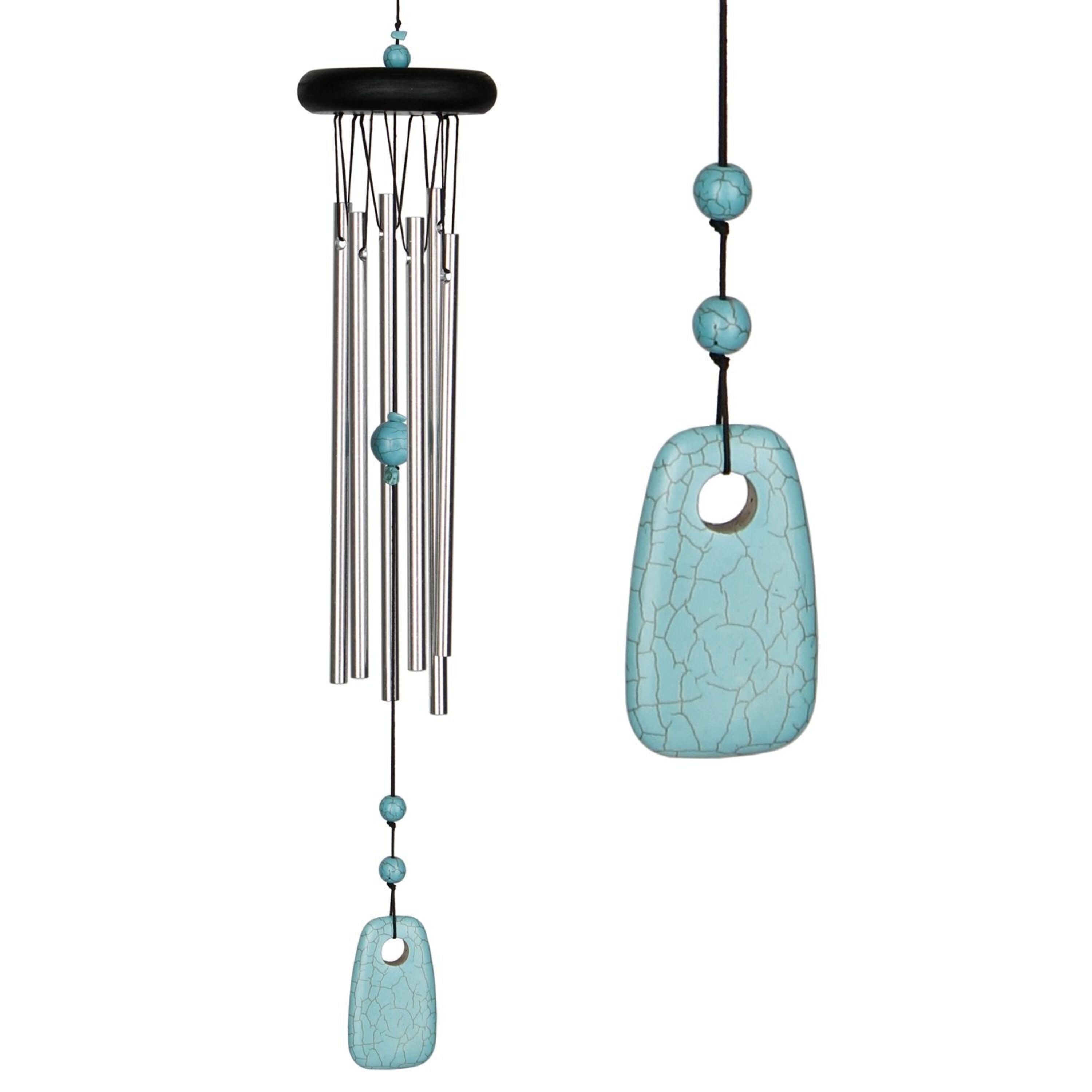 Turquoise chakra wind chime