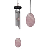 Rose quartz precious stones wind chime
