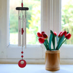 Red coral chakra wind chime