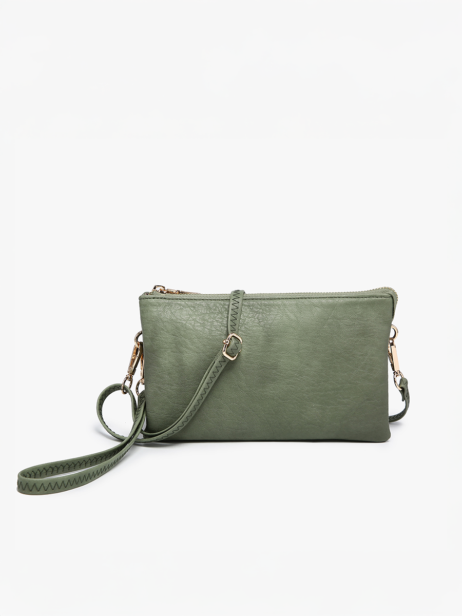 Riley Crossbody/Wristlet in Basil