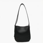 Poppy Paneled Crossbody in Black