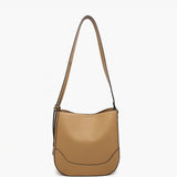 Poppy Paneled Crossbody in Tan