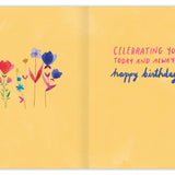 You Grow More Beautiful Birthday Card — inside message: Celebrating you today and always. Happy Birthday