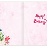Celebrate All That Makes You Wonderful Birthday Card — inside message: Happy Birthday