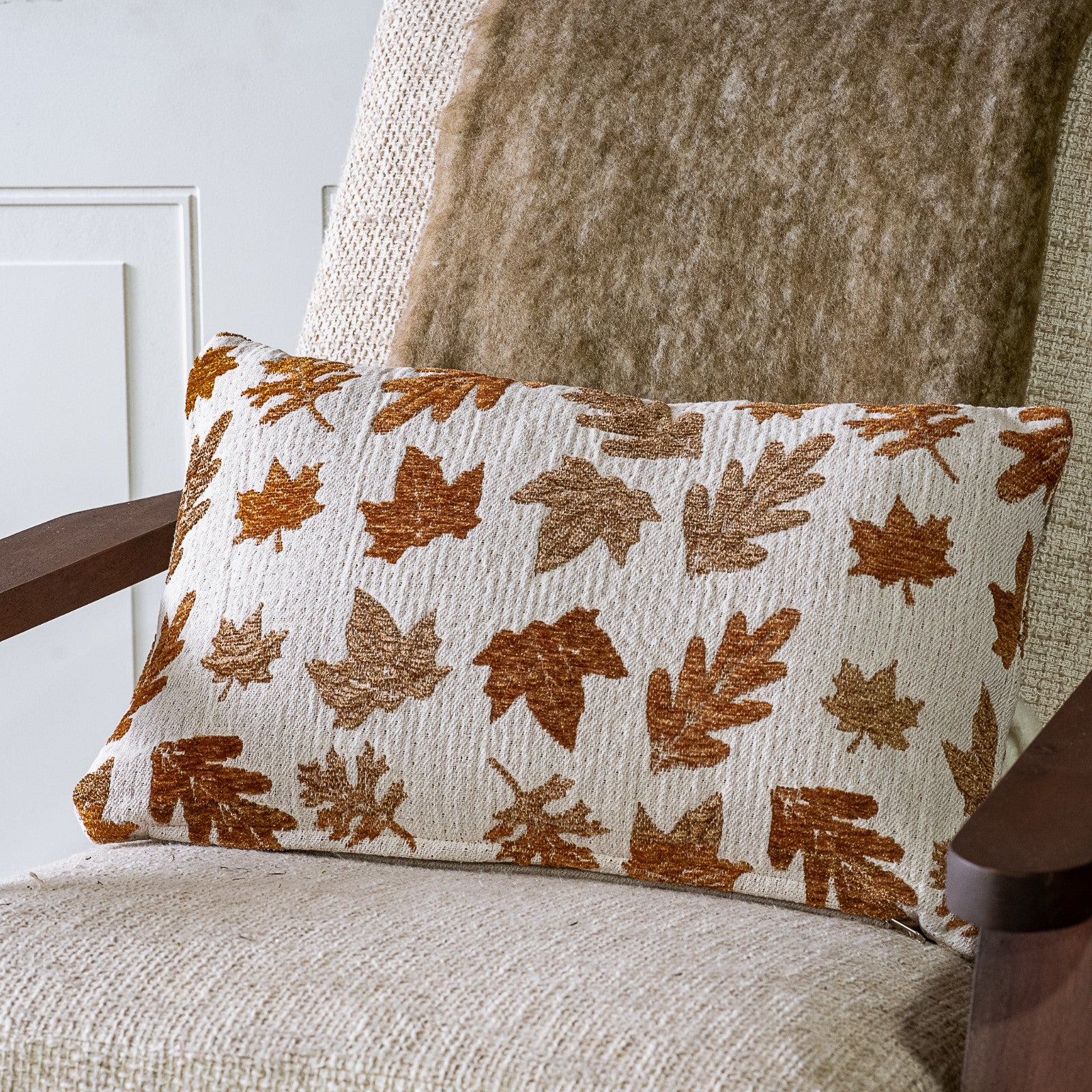 Autumn Leaves Pillow, 12 x 20 in