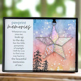 Pawprint Memories Stained Glass Star