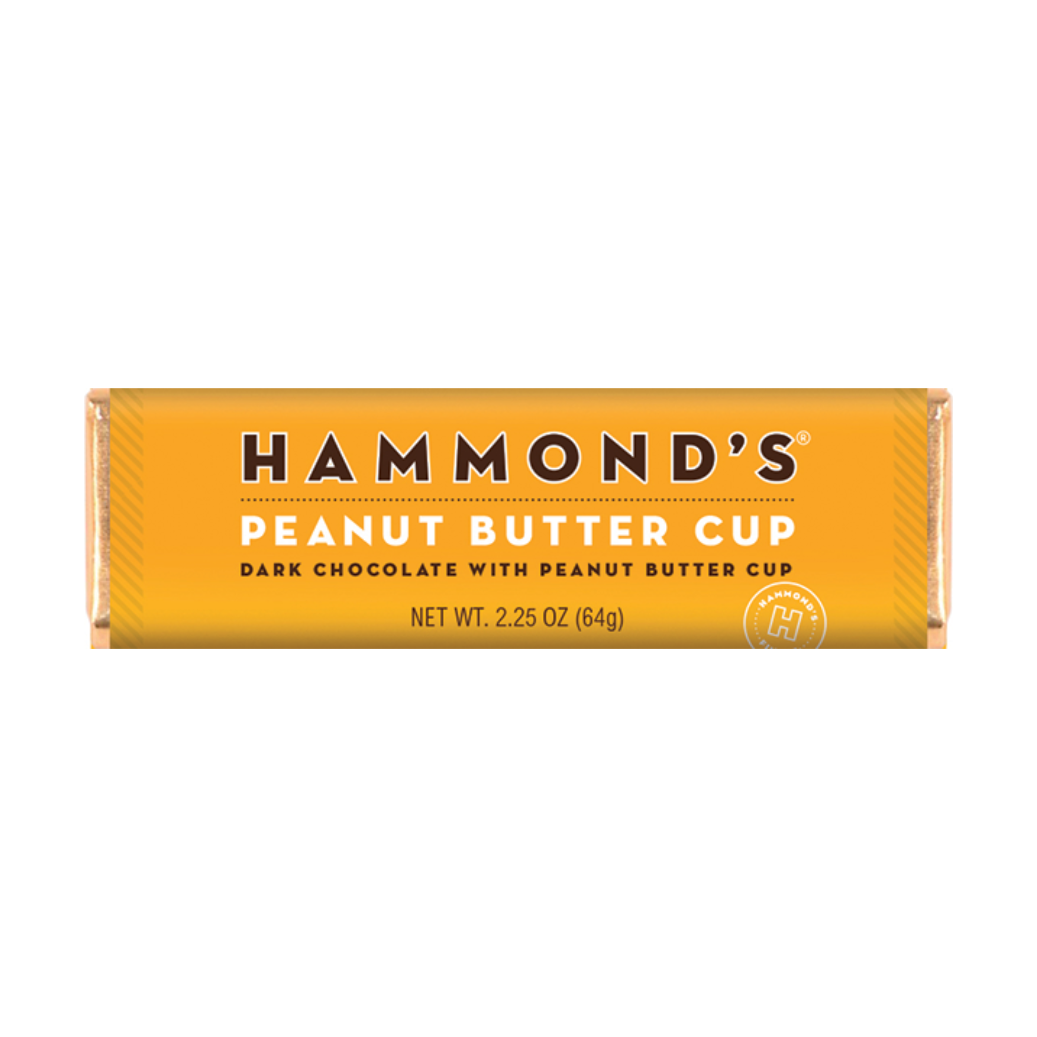 Peanut Butter Cup Dark Chocolate Bar in wrapper