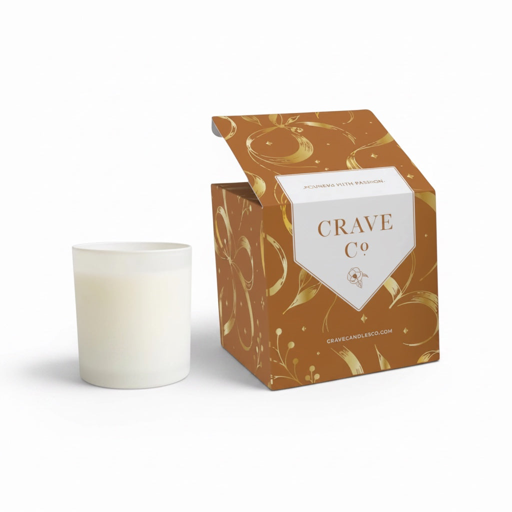 Salted Caramel boxed candle detail