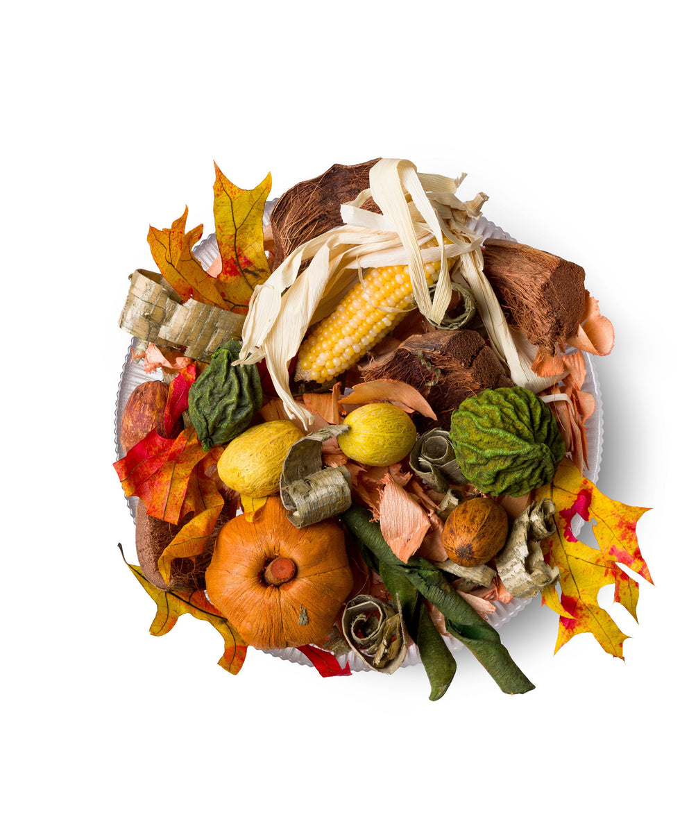 Pumpkin Spice decorative fragrance, styled in a bowl