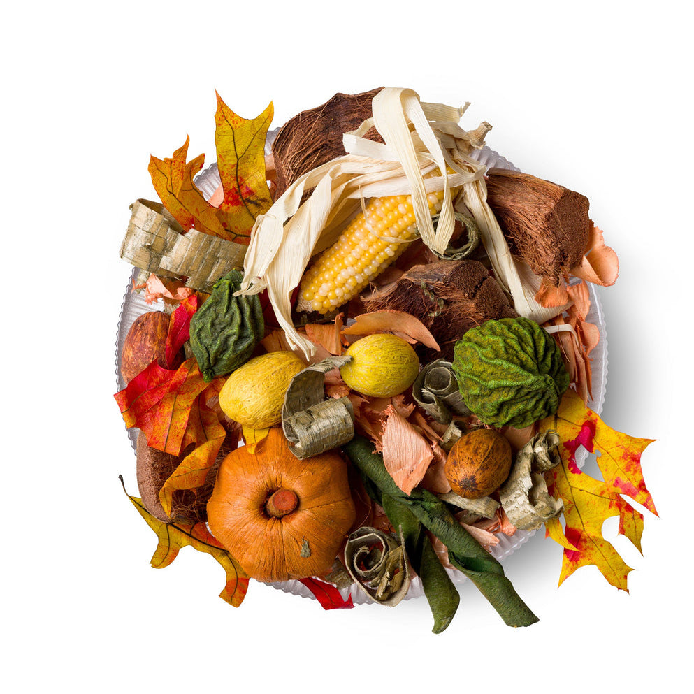Pumpkin Spice decorative fragrance, styled in a bowl