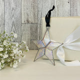 Remembered Written In The Stars Stained Glass Ornament