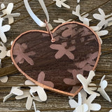 Mom Stained Glass Pink Heart- Handmade