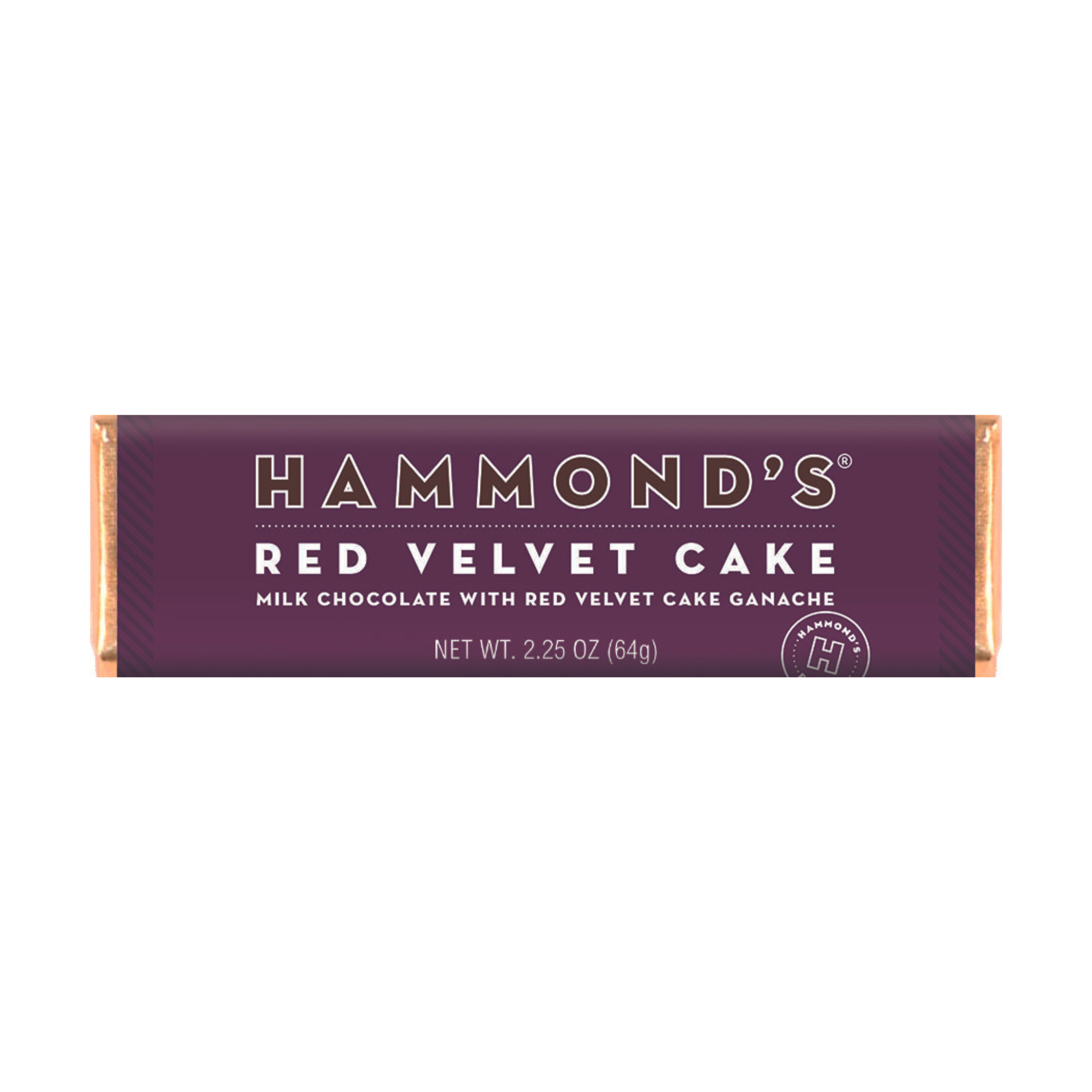 Red Velvet Cake Milk Chocolate Bar in wrapper