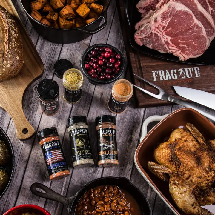 Salty SGT Steak and Burger seasoning on grilled steak - Frag Out Flavor