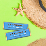 Sea Side Caramel Milk Chocolate Bar styled shot