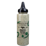 Pesto Aioli Squeeze bottle with green label