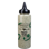 Pesto Aioli Squeeze bottle with green label