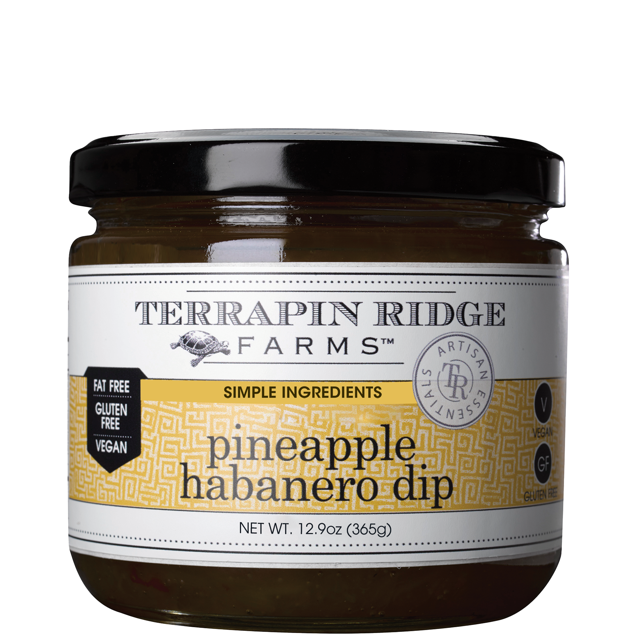 Pineapple Habanero Dip in a glass jar