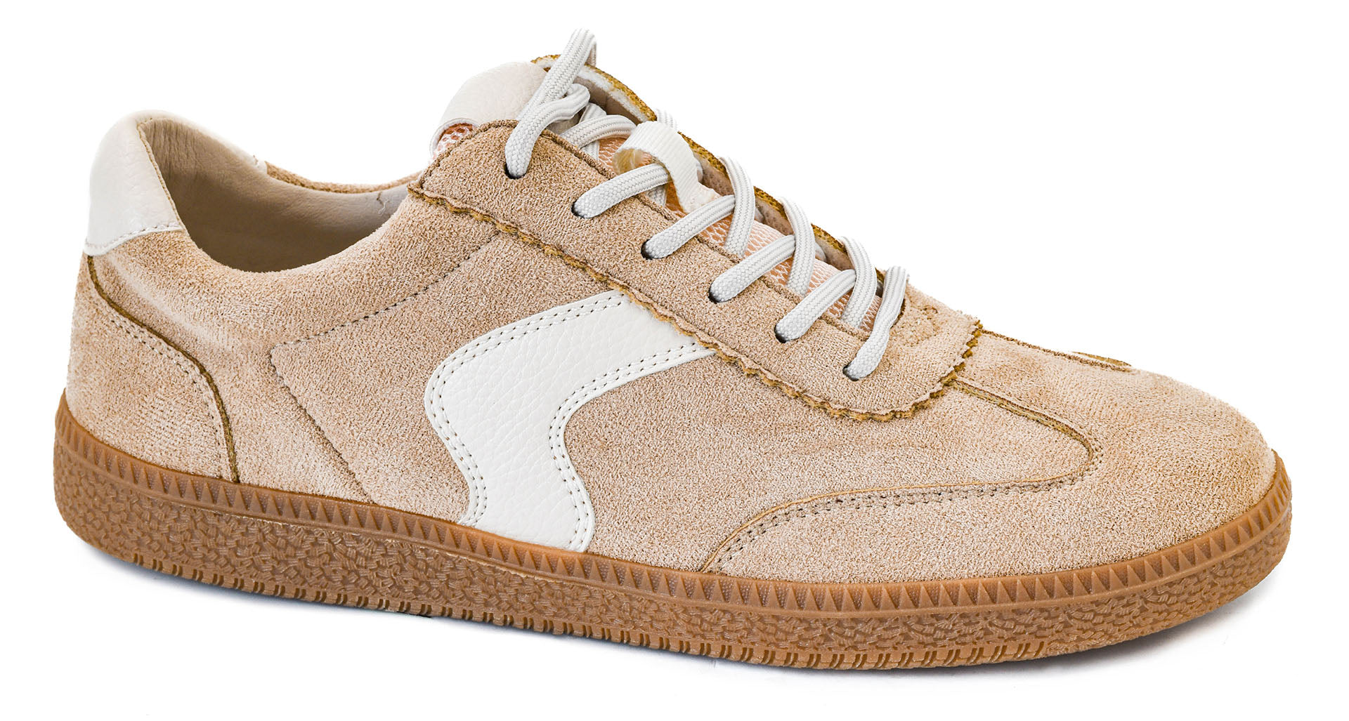 Spoiler Alert lace-up sneaker in sand