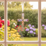 Easter Stained Glass Cross