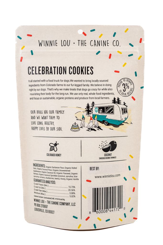 Winnie Lou Celebration Cookies dog treats