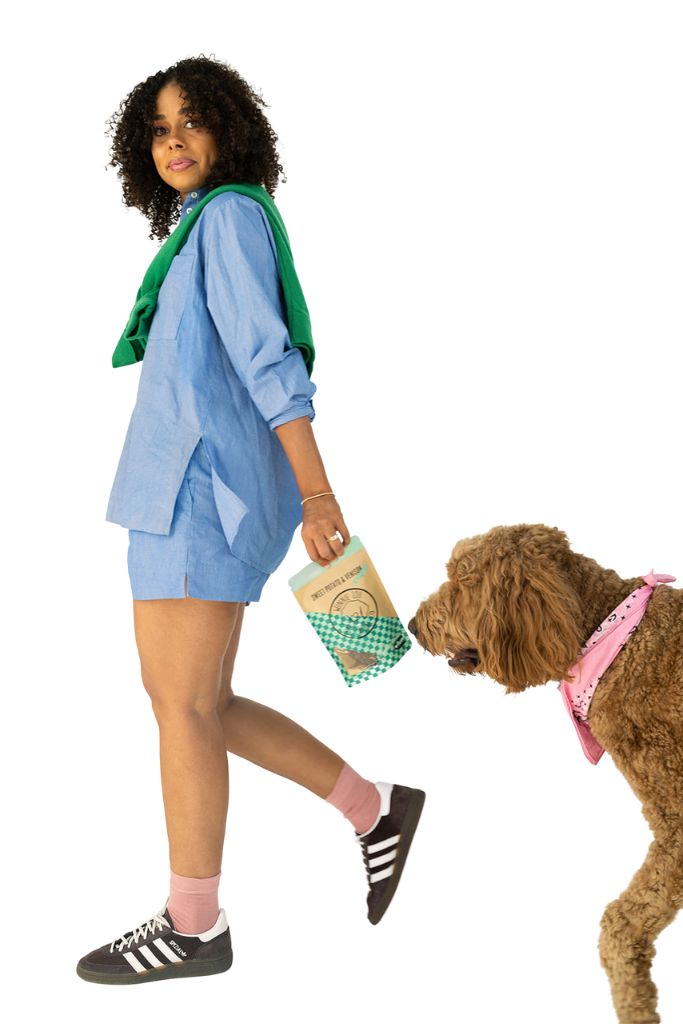 Dog with Winnie Lou Sweet Potato & Venison Crisps
