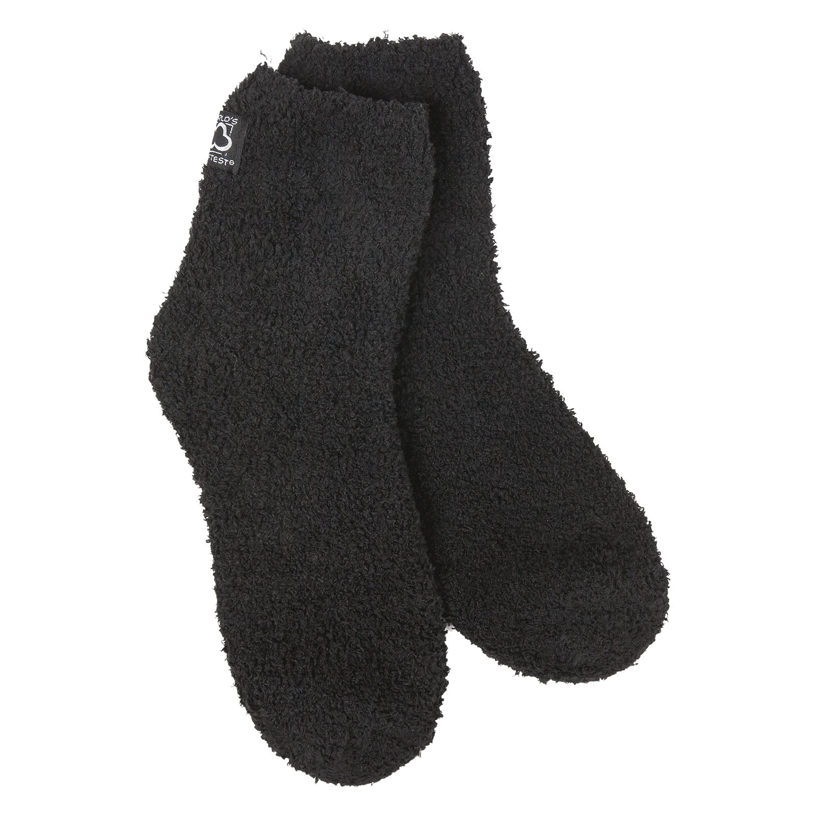 World's Softest Cozy Quarter gripper socks in Black