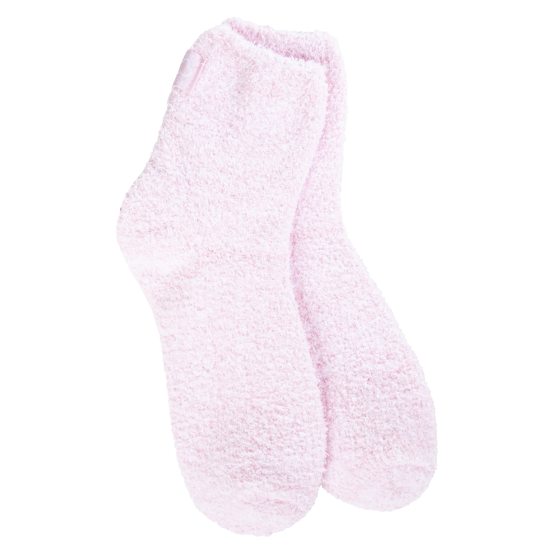 World's Softest Cozy Quarter gripper socks in Orchid Pink
