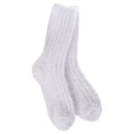 World's Softest Ragg Feather Crew socks in Lilac