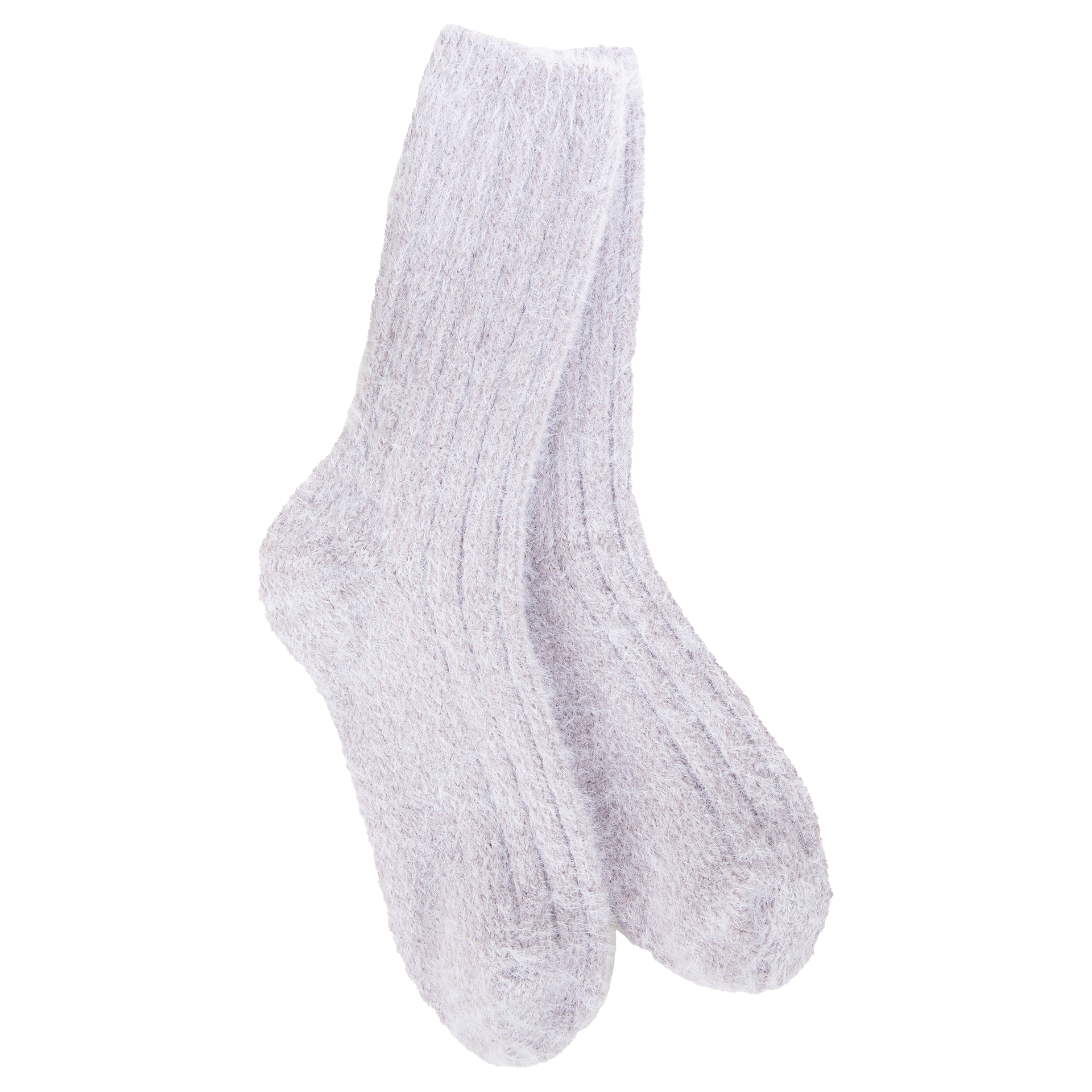 World's Softest Ragg Feather Crew socks in Lilac
