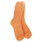 World's Softest Ragg Feather Crew socks in Orange