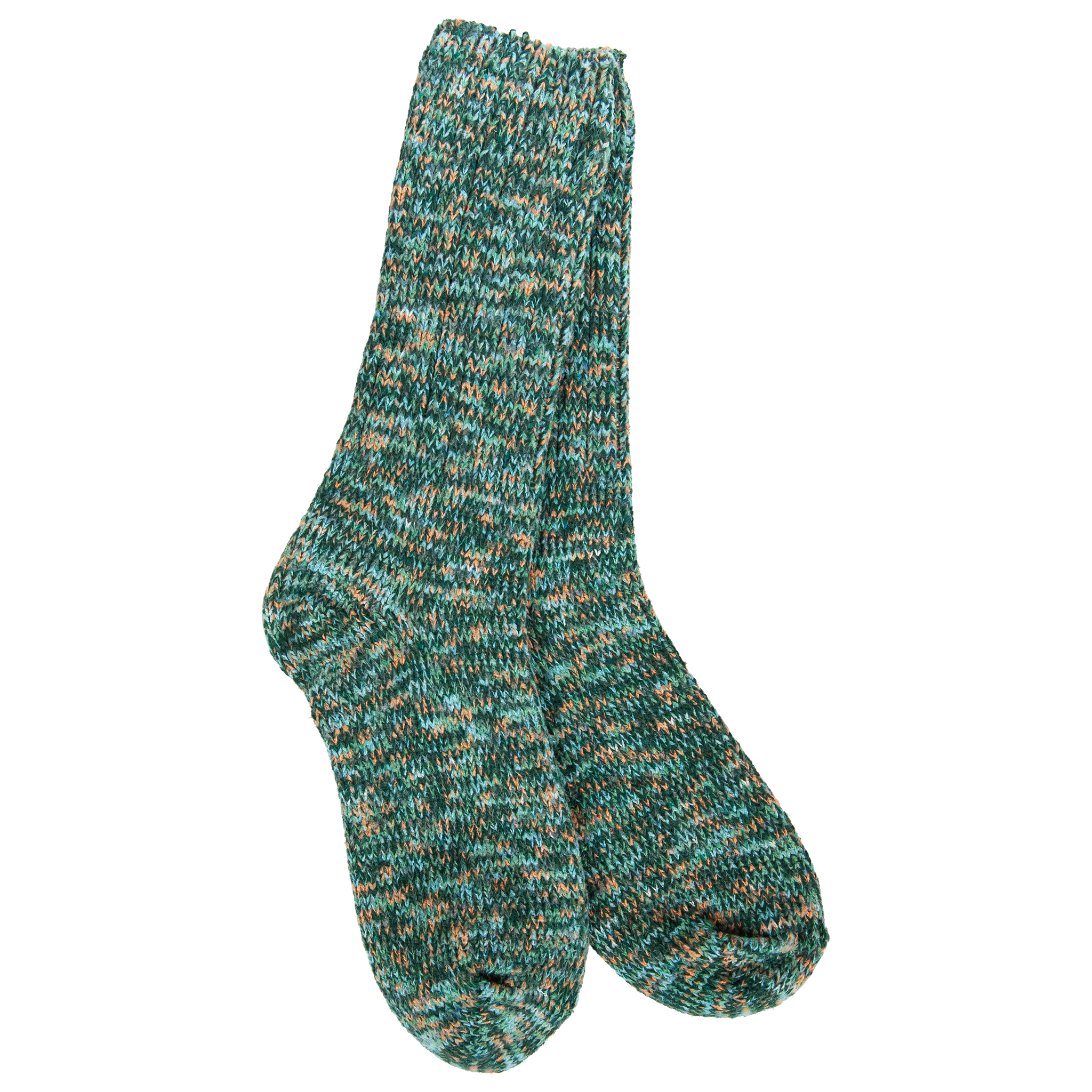World's Softest Weekend Ragg Crew socks in Woodland