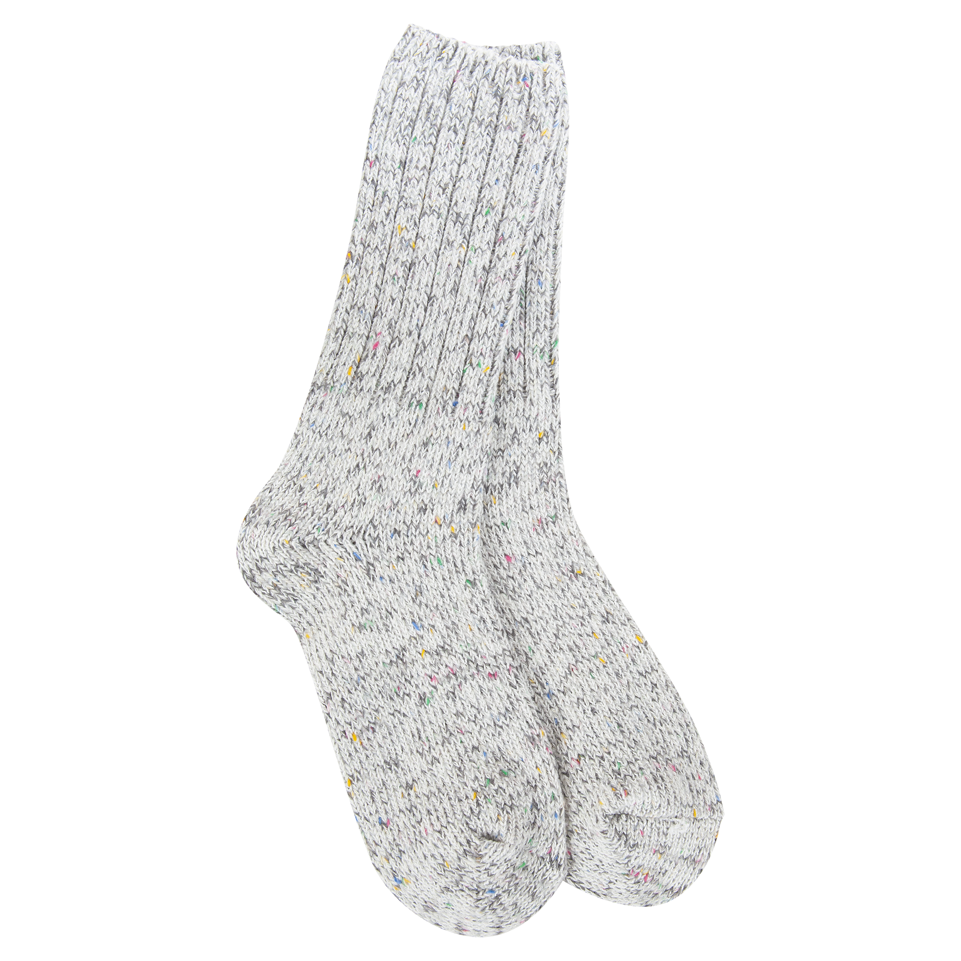 World's Softest Weekend Ragg Crew socks in Rocky Confetti