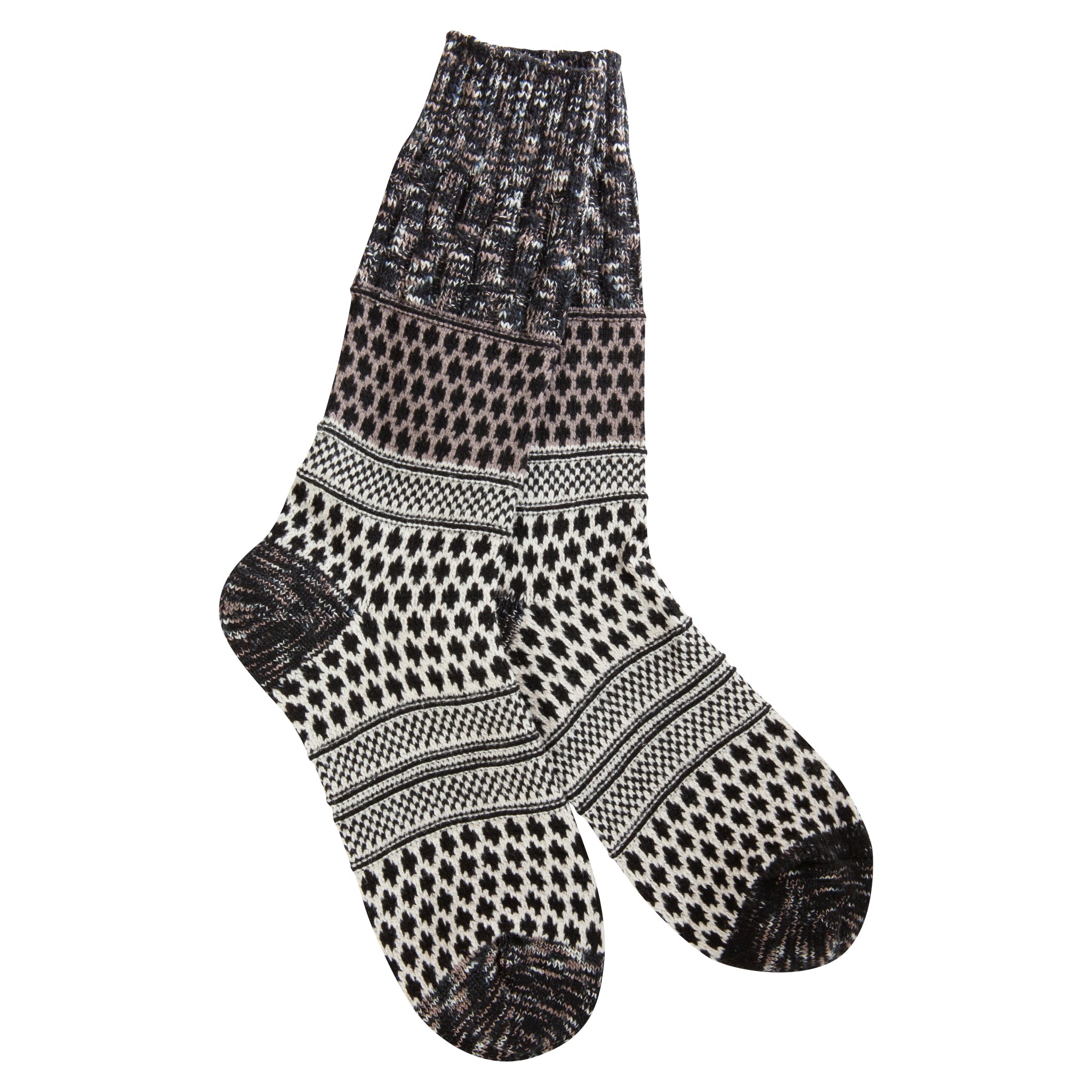 World's Softest Weekend Gallery Textured Crew socks in Nightfall Multi