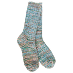 World's Softest Weekend Missioni Crew socks in Coastal