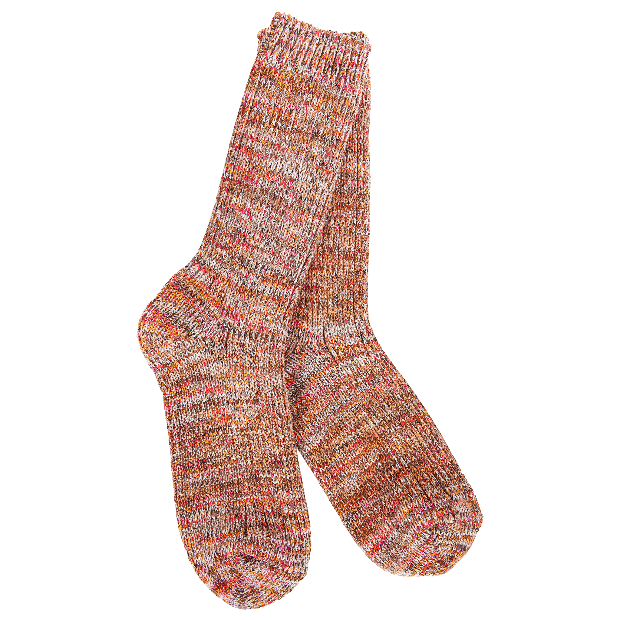 World's Softest Weekend Missioni Crew socks in Spice