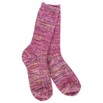 World's Softest Weekend Missioni Crew socks in Moonstone