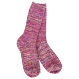 World's Softest Weekend Missioni Crew socks in Moonstone
