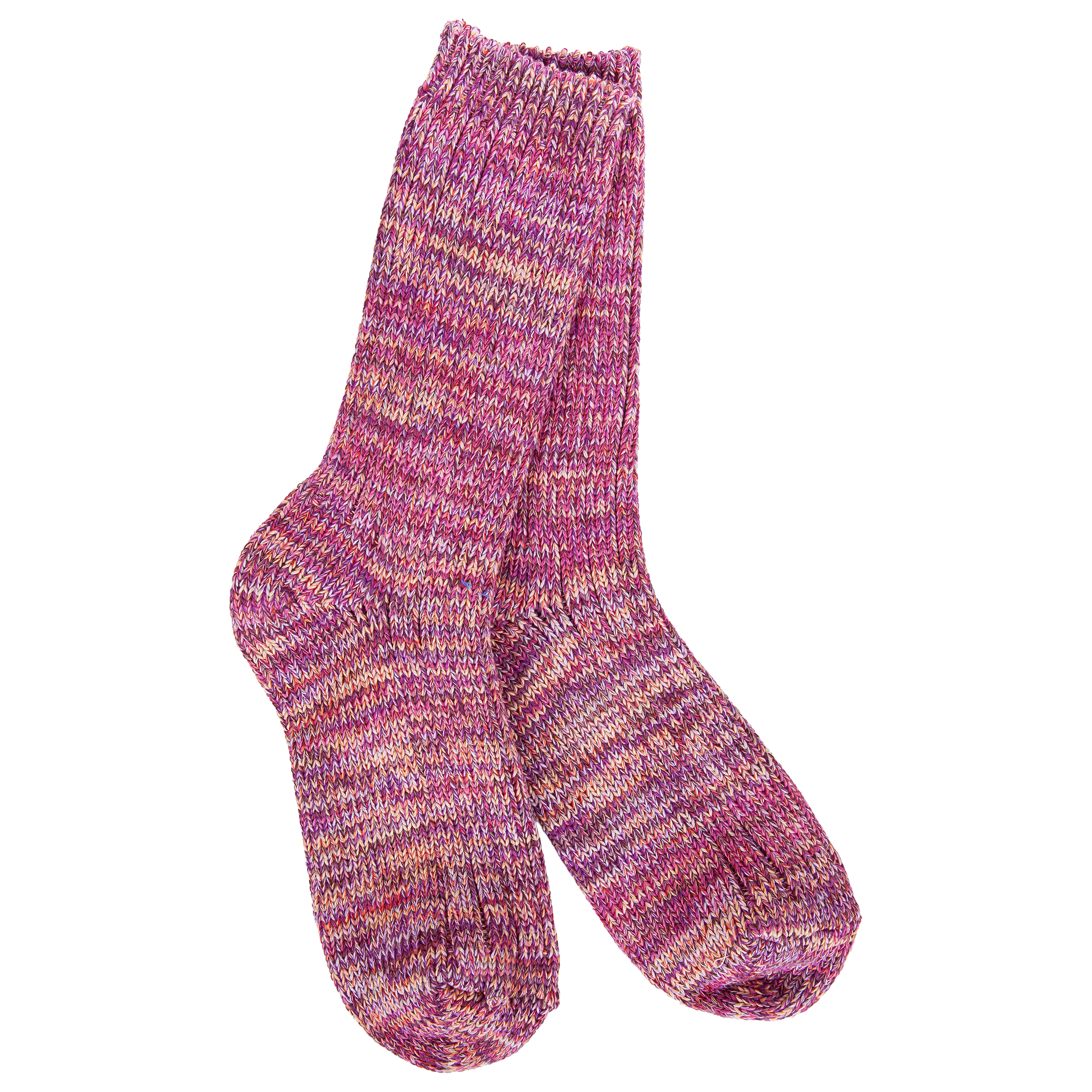 World's Softest Weekend Missioni Crew socks in Moonstone