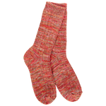 World's Softest Weekend Missioni Crew socks in Brick